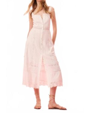 LoveShackFancy Judalon Midi Dress - Pink