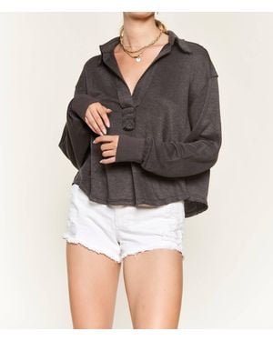 Jade By Jane Can'T Help But Miss You Top - Gray