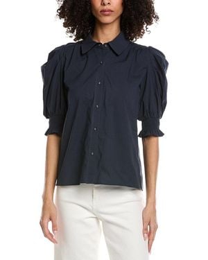 Ramy Brook Corinne Long Sleeve Top - Blue