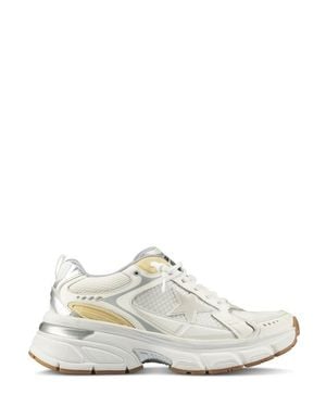 Golden Goose Leather And Suede Sneakers - White