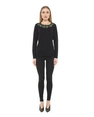 Alexia Admor Floral Top - Black