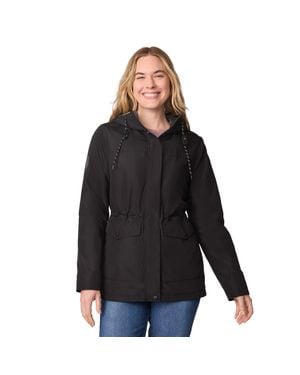 Free Country Rain Away Lined Anorak Rain Jacket - Black