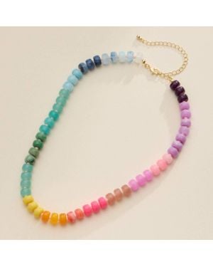 FREM Colorful Beaded Necklace - Pink