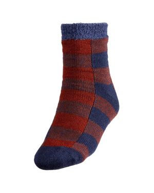 Northeast Outfitters Cozy Cabin Crew Socks Check Dsg155 - Blue