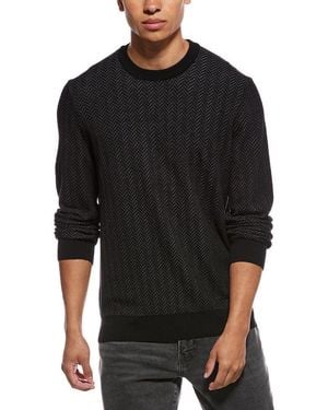 BOSS Habito Wool-Blend Crewneck Sweater - Black