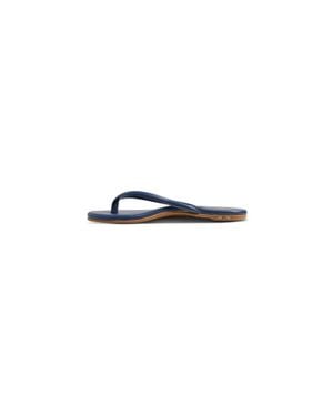 Beek Sunbeam Leather Flip Flop Sandals - Blue