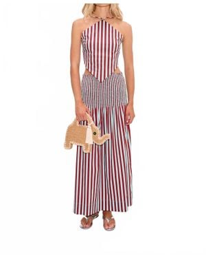 Simon Miller Flor Poplin Skirt - Red