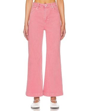 Rolla's Sailor Scoop Wide Leg Jeans - Pink