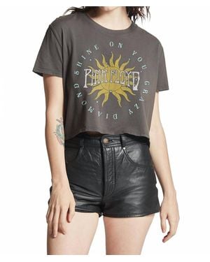 Recycled Karma Floyd Shine On Cropped Tee - Gray