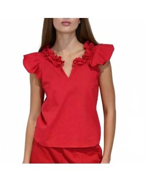 Never A Wallflower Rachel Top - Red