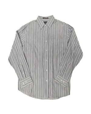 TRUEDAMES Michael Brandon Long Sleeve Striped Shirt - Gray