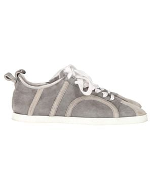 TOTEME Suede Lace-up Sneaker (authentic Pre-loved) - Gray