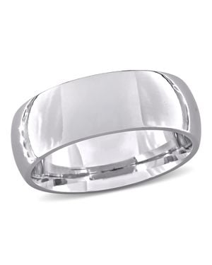Mimi & Max 7.5Mm Comfort Fit Wedding Band 14K - White