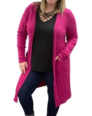 Honeyme Duster Cardigan - Pink
