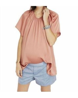 HATCH Cecilia Short Sleeves Top - Blue