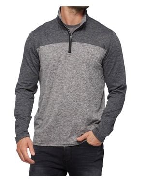 Flag & Anthem Madeflex All-Day Stretch Zip Up Pullover Shirt - Gray