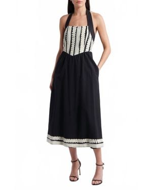 Adelyn Rae Fernanda Halter Dress - Black