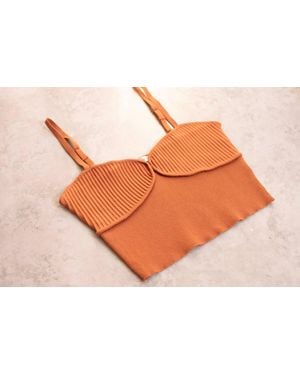 Lush Sweetheart Neck Cropped Top - Black