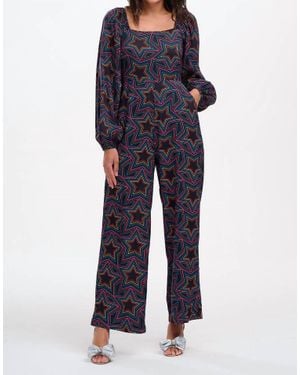 Sugarhill Hestia Shirred Jumpsuit - Blue