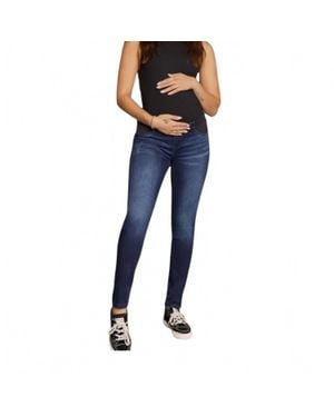 Kancan Rem Side Panel Maternity Skinny Jeans - Blue
