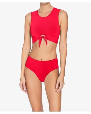 Robin Piccone Ava Tank Swim Top - Red