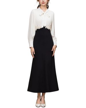 Amanda Royal Midi Dress - Black