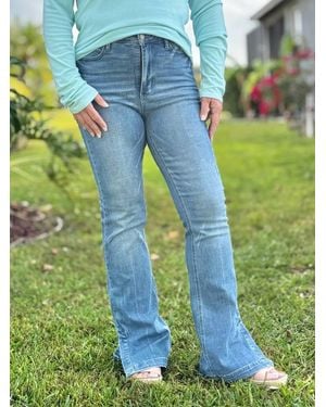 Judy Blue Denim, Diamonds & Drama Bootcut Jeans - Blue