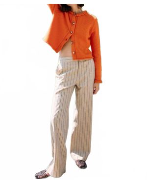 Ciao Lucia Doris Long Sleeve Cardigan - Orange