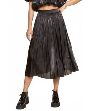 J.Nna Find Your Beauty Pleated Maxi Skirt - Black