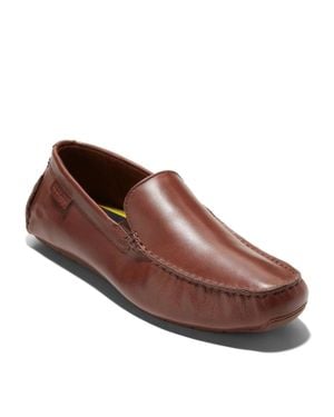 Cole Haan Grand+ Driver Loafer Moc Toe Slip On Shoes Gal2034 - Brown