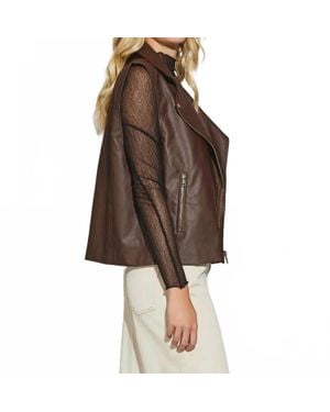 Mustard Seed Oversized Vest Jacket - Brown