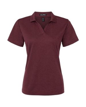 AllPro Performance Mlange Polo - Red