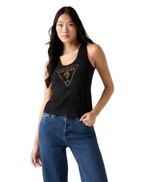 Guess Ava Tank Jersey Tank - Blue
