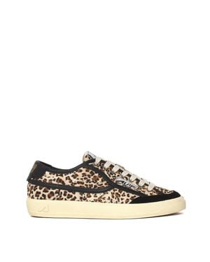 Autry Windscape Low Pony Crack Leather Low-Top Sneakers - Multicolor