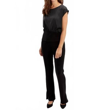FRANK LYMAN Fitted Waist Top Style 246388 - Black