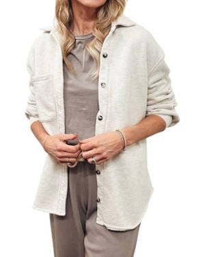 PERFECTWHITETEE Cypress Fleece Jacket - Gray