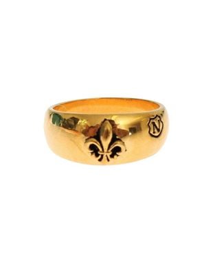 Nialaya Gold Plated 925 Silver Ring - Metallic
