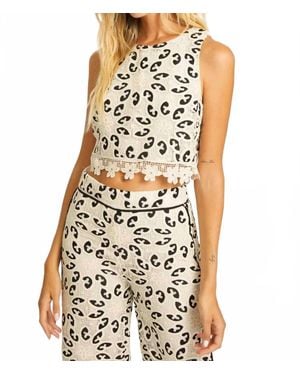 Caballero Isabelle Sleeveless Top - White