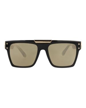 Philipp Plein Square-Frame Acetate Sunglasses - Brown