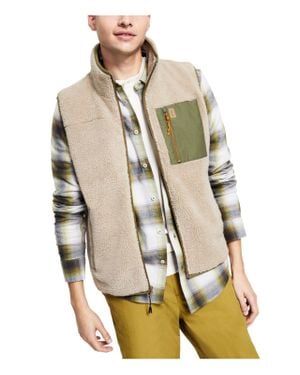 BASS OUTDOOR Faux Fur Warm Outerwear Vest - Green