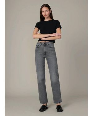 Joe's Jeans Margot High Rise Straight Jeans - Gray