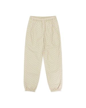 MadeMe Checkered Logo Track Pants - Natural