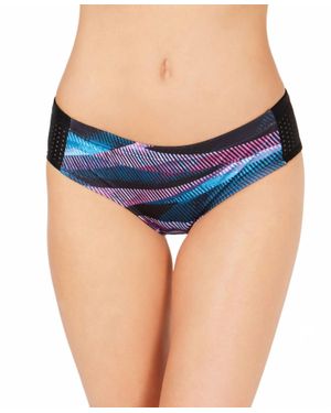 Nike Line Up Printed Hipster Bikini Bottoms - Blue