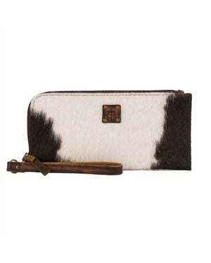STS Ranchwear Classic Cowhide Clutch Bag - Brown
