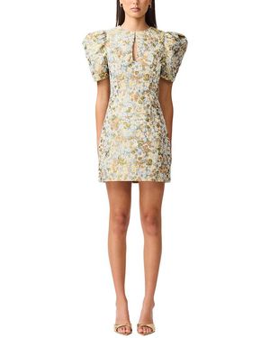 Elliatt Tasmin Puff Sleeve Mini Dress - Natural