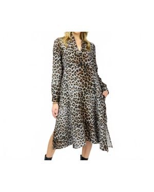 Uncle Frank Untamed Elegance Midi Dress - Black