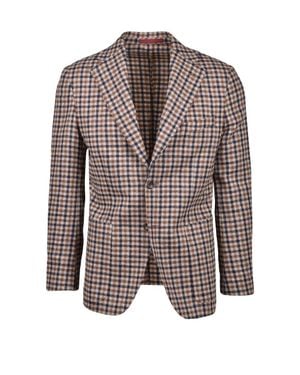 ANDREA BARBERI Rounded Jacket - Brown