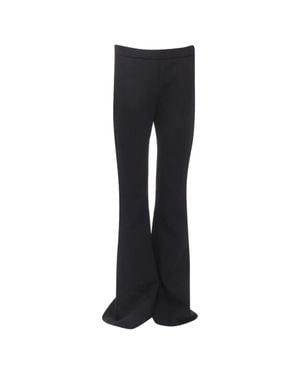 Gauchère Rihanna Virgin Wool Wide Leg Pants - Black