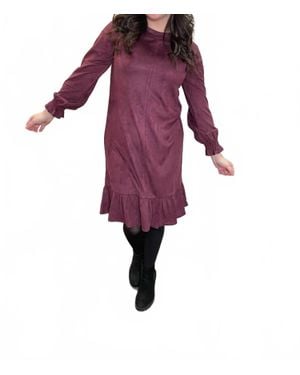 Joh Ibiza Long Sleeve Midi Dress - Purple