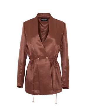 Nocturne Double-Breasted Jacket - Brown